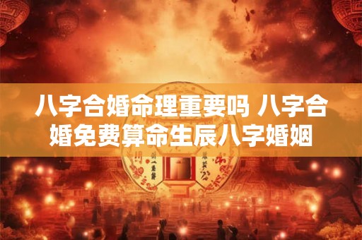 八字合婚命理重要吗 八字合婚免费算命生辰八字婚姻 八字合婚命理重要吗 八字合婚免费算命生辰八字婚姻