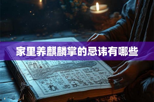 家里养麒麟掌的忌讳有哪些 家里养麒麟掌的忌讳有哪些