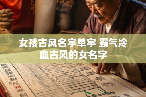 女孩古风名字单字 霸气冷血古风的女名字
