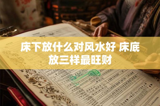 床下放什么对风水好 床底放三样最旺财 床下放什么对风水好 床底放三样最旺财