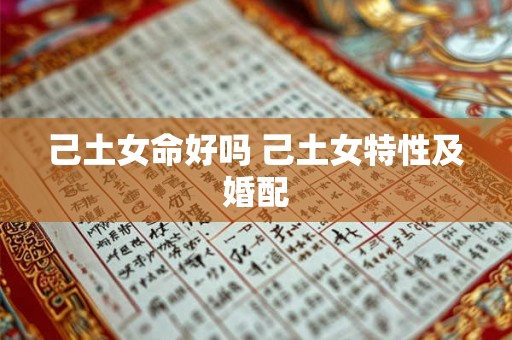 己土女命好吗 己土女特性及婚配 己土女命好吗 己土女特性及婚配