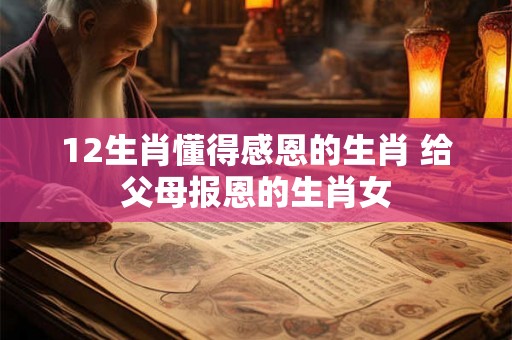 12生肖懂得感恩的生肖 给父母报恩的生肖女