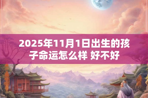 2025年11月1日出生的孩子命运怎么样 好不好 2025年11月1日出生的孩子命运怎么样 好不好