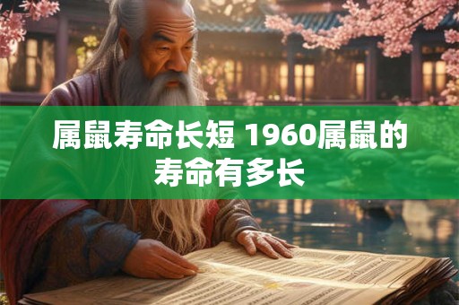 属鼠寿命长短 1960属鼠的寿命有多长 属鼠寿命长短 1960属鼠的寿命有多长