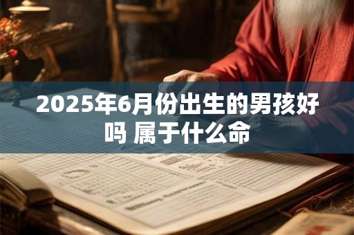 2025年6月份出生的男孩好吗 属于什么命 2025年6月份出生的男孩好吗 属于什么命