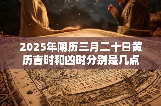2025年阴历三月二十日黄历吉时和凶时分别是几点 2025年阴历三月二十日黄历吉时和凶时分别是几点