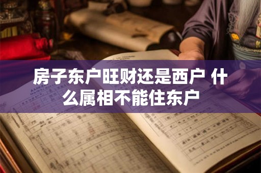 房子东户旺财还是西户 什么属相不能住东户 房子东户旺财还是西户 什么属相不能住东户