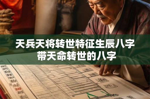 天兵天将转世特征生辰八字 带天命转世的八字