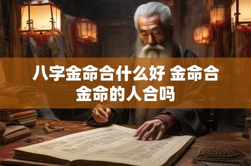 八字金命合什么好 金命合金命的人合吗 八字金命合什么好 金命合金命的人合吗