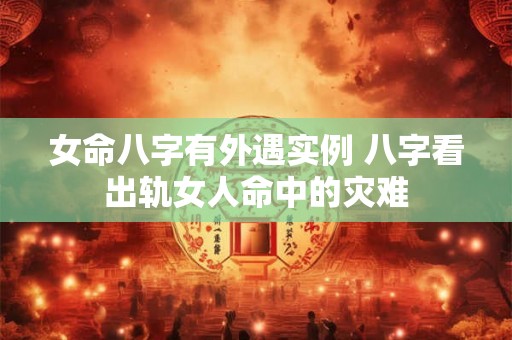 女命八字有外遇实例 八字看出轨女人命中的灾难 女命八字有外遇实例 八字看出轨女人命中的灾难