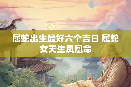 属蛇出生最好六个吉日 属蛇女天生凤凰命 属蛇出生最好六个吉日 属蛇女天生凤凰命