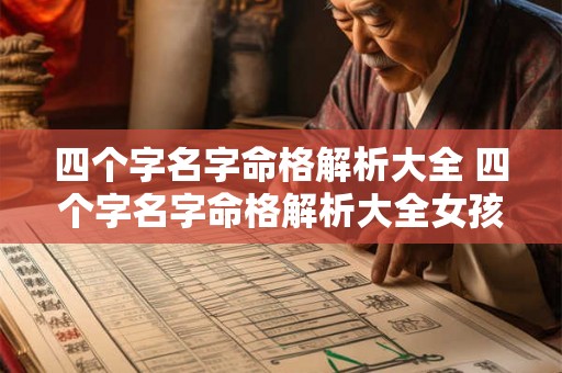 四个字名字命格解析大全 四个字名字命格解析大全女孩 四个字名字命格解析大全 四个字名字命格解析大全女孩