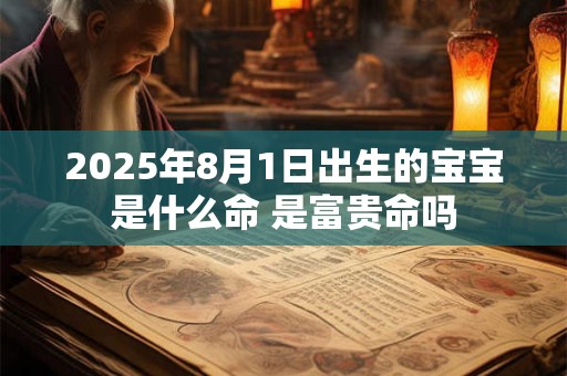 2025年8月1日出生的宝宝是什么命 是富贵命吗