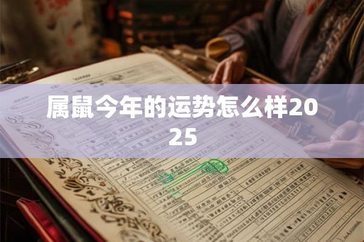 属鼠今年的运势怎么样2025 属鼠今年的运势怎么样2025