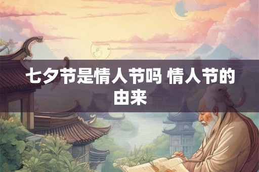 七夕节是情人节吗 情人节的由来 七夕节是情人节吗 情人节的由来