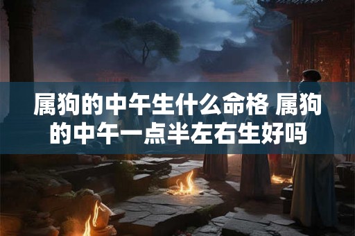属狗的中午生什么命格 属狗的中午一点半左右生好吗 属狗的中午生什么命格 属狗的中午一点半左右生好吗