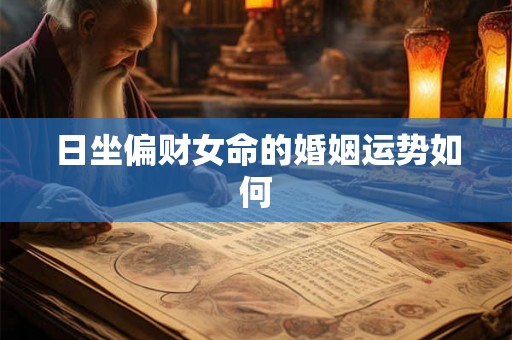 日坐偏财女命的婚姻运势如何
