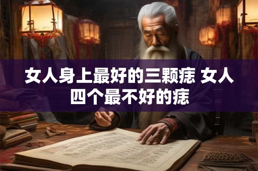 女人身上最好的三颗痣 女人四个最不好的痣