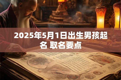 2025年5月1日出生男孩起名 取名要点