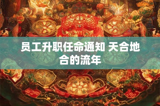 员工升职任命通知 天合地合的流年 员工升职任命通知 天合地合的流年