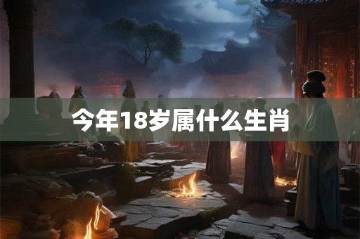 今年18岁属什么生肖