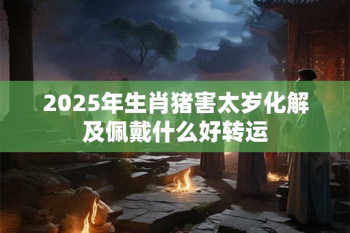 2025年生肖猪害太岁化解及佩戴什么好转运