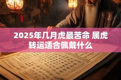 2025年几月虎最苦命 属虎转运适合佩戴什么