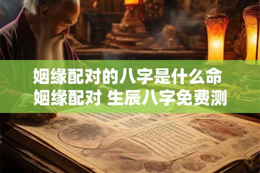 姻缘配对的八字是什么命 姻缘配对 生辰八字免费测试 姻缘配对的八字是什么命 姻缘配对 生辰八字免费测试
