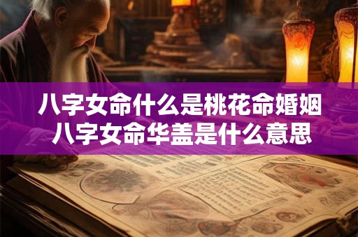 八字女命什么是桃花命婚姻 八字女命华盖是什么意思