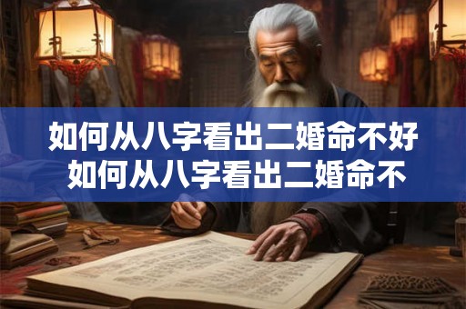 如何从八字看出二婚命不好 如何从八字看出二婚命不好的原因