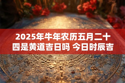 2025年牛年农历五月二十四是黄道吉日吗 今日时辰吉凶