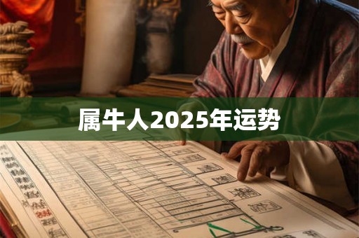 属牛人2025年运势