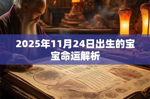 2025年11月24日出生的宝宝命运解析 2025年11月24日出生的宝宝命运解析