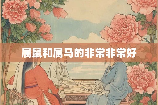属鼠和属马的非常非常好 属鼠和属马的非常非常好