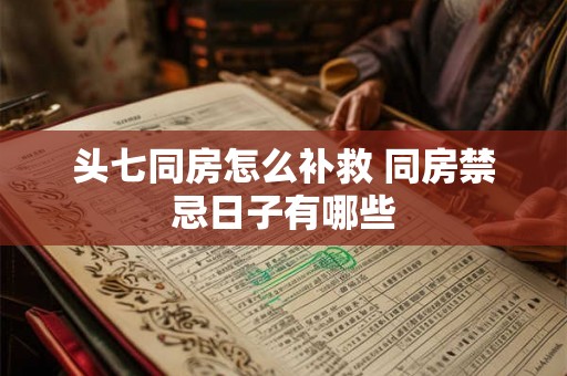 头七同房怎么补救 同房禁忌日子有哪些 头七同房怎么补救 同房禁忌日子有哪些