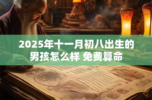 2025年十一月初八出生的男孩怎么样 免费算命 2025年十一月初八出生的男孩怎么样 免费算命