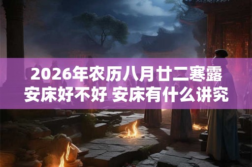 2026年农历八月廿二寒露安床好不好 安床有什么讲究