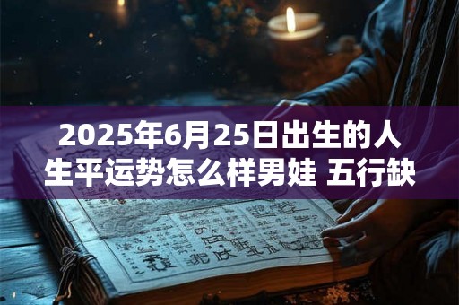 2025年6月25日出生的人生平运势怎么样男娃 五行缺啥 2025年6月25日出生的人生平运势怎么样男娃 五行缺啥