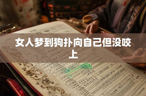 女人梦到狗扑向自己但没咬上