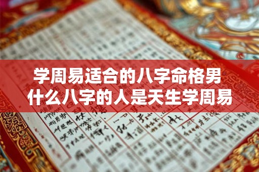 学周易适合的八字命格男 什么八字的人是天生学周易的料 学周易适合的八字命格男 什么八字的人是天生学周易的料