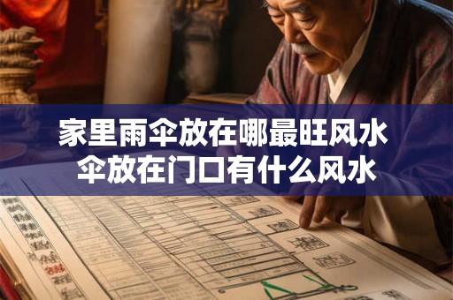 家里雨伞放在哪最旺风水 伞放在门口有什么风水
