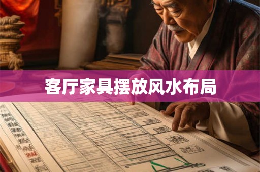 客厅家具摆放风水布局