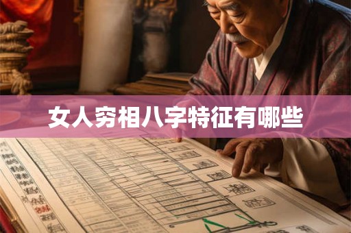 女人穷相八字特征有哪些 女人穷相八字特征有哪些