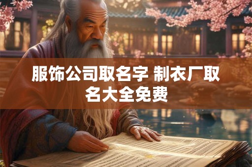 服饰公司取名字 制衣厂取名大全免费 服饰公司取名字 制衣厂取名大全免费