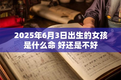 2025年6月3日出生的女孩是什么命 好还是不好 2025年6月3日出生的女孩是什么命 好还是不好