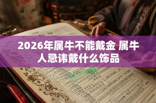 2026年属牛不能戴金 属牛人忌讳戴什么饰品 2026年属牛不能戴金 属牛人忌讳戴什么饰品