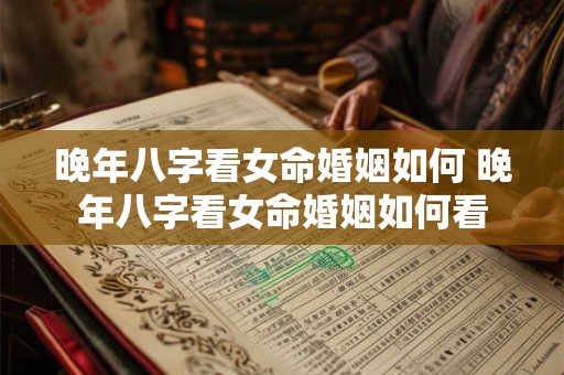 晚年八字看女命婚姻如何 晚年八字看女命婚姻如何看 晚年八字看女命婚姻如何 晚年八字看女命婚姻如何看