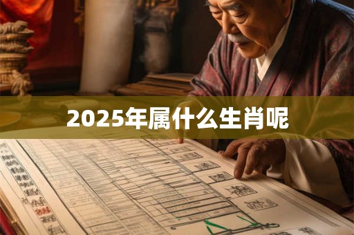 2025年属什么生肖呢