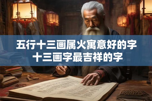 五行十三画属火寓意好的字 十三画字最吉祥的字 五行十三画属火寓意好的字 十三画字最吉祥的字