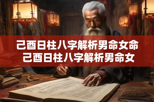 己酉日柱八字解析男命女命 己酉日柱八字解析男命女命配偶 己酉日柱八字解析男命女命 己酉日柱八字解析男命女命配偶
